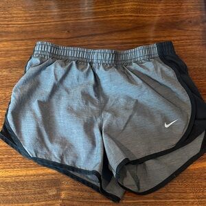 Nike Girl’s Black and Gray Athletic Shorts